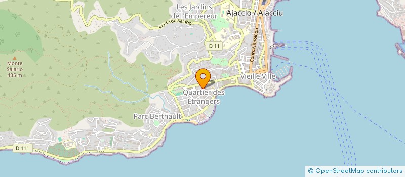 localisation de l'entreprise SARL EUROCAR DISTRIBUTION à AJACCIO