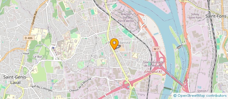 localisation de l'entreprise SARL EUROCORPS SECURITY  OULLINS-PIERRE-BENITE