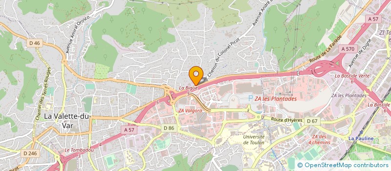 localisation de l'entreprise SARL EUROFOURNISUD à LA VALETTE-DU-VAR