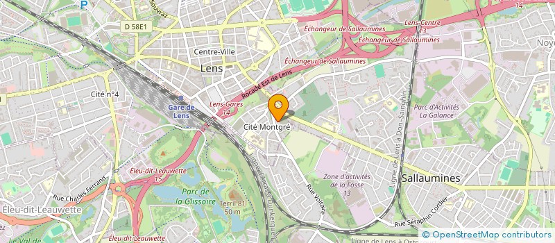 localisation de l'entreprise SARL EUROGLOBAL à LENS
