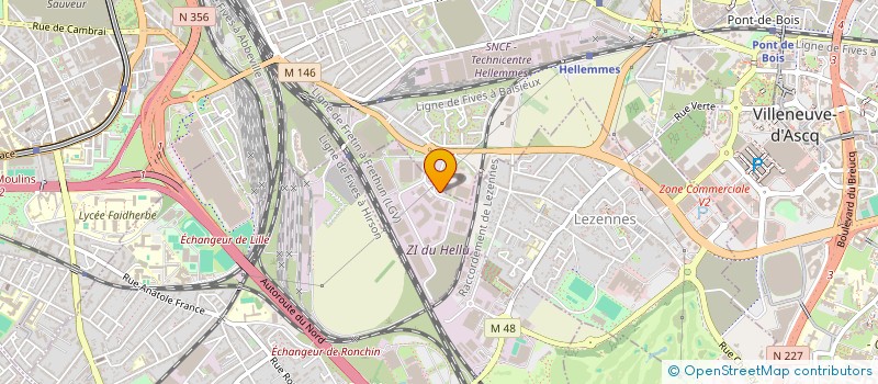 localisation de l'entreprise SARL EUROLATEX  LEZENNES