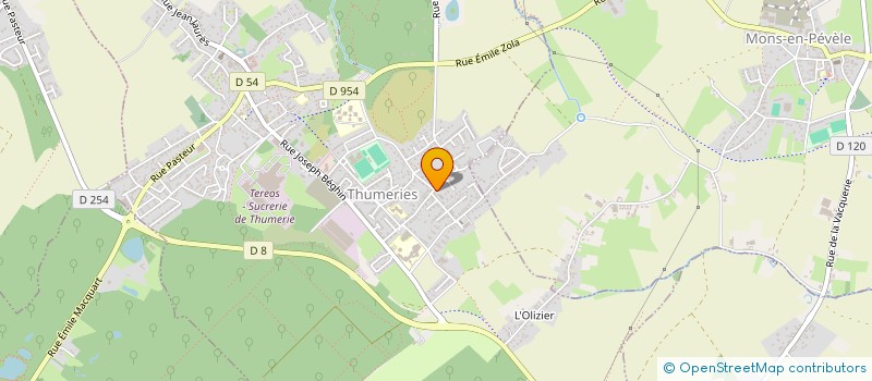 localisation de l'entreprise SARL EUROMETAL à THUMERIES