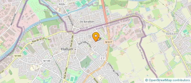 localisation de l'entreprise SARL EURONEGOCE  HALLUIN