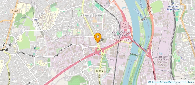 localisation de l'entreprise SARL EUROPA  OULLINS-PIERRE-BENITE