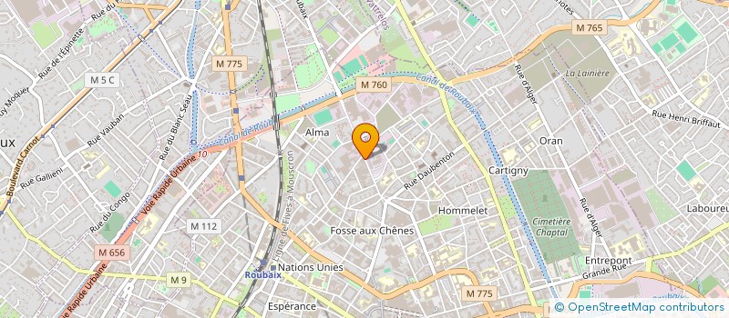 localisation de l'entreprise SARL EUROPE 2001  ROUBAIX