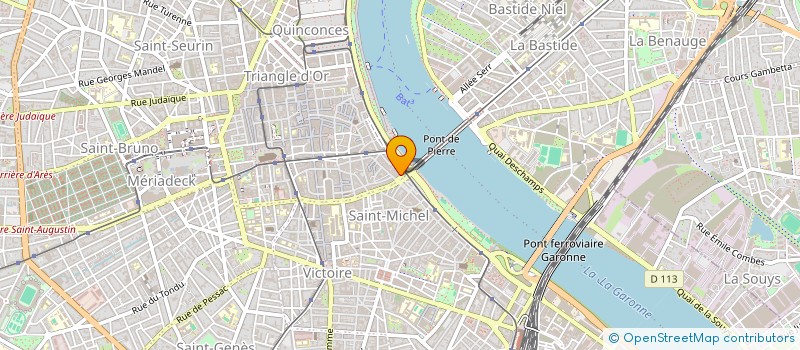 localisation de l'entreprise SARL EUROPE CONSTRUCTION AFRIQUE BUILDING  BORDEAUX