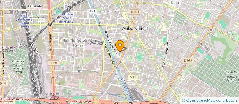 localisation de l'entreprise SARL EUROPE METAUX à AUBERVILLIERS