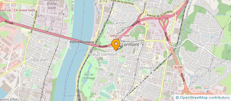 localisation de l'entreprise SARL EUROPE RENOVATION  LORMONT