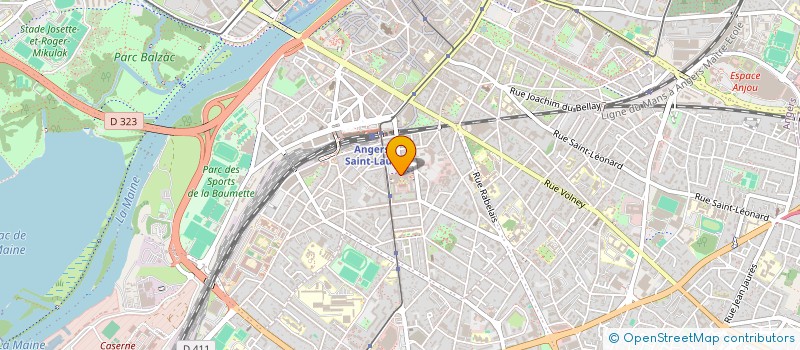 localisation de l'entreprise SARL EUROPEENNE DE TRAVAUX PRESTATIONS REPARATIONS REALISATIONS  ANGERS