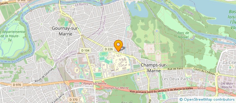 localisation de l'entreprise SARL EUROPEENNE VETEMENTS ACTUELS à CHAMPS-SUR-MARNE