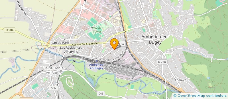 localisation de l'entreprise SARL EUROPUB à AMBERIEU-EN-BUGEY