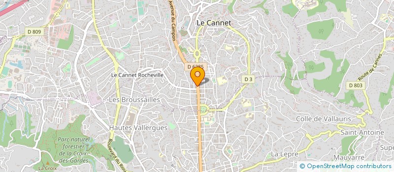 localisation de l'entreprise SARL EUROSOLEIL à LE CANNET