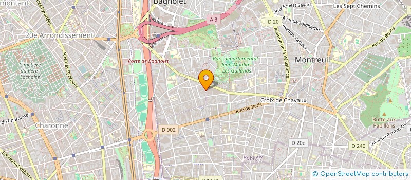localisation de l'entreprise SARL EUROSTYL à BAGNOLET