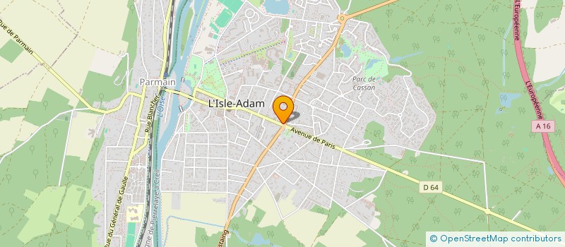 localisation de l'entreprise SARL EUROTRANSACTION  L'ISLE-ADAM