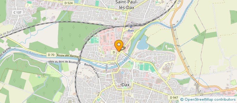 localisation de l'entreprise SARL EUROVIN à DAX