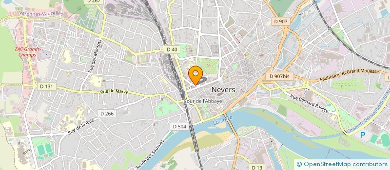 localisation de l'entreprise SARL EUROVINS DLF à NEVERS