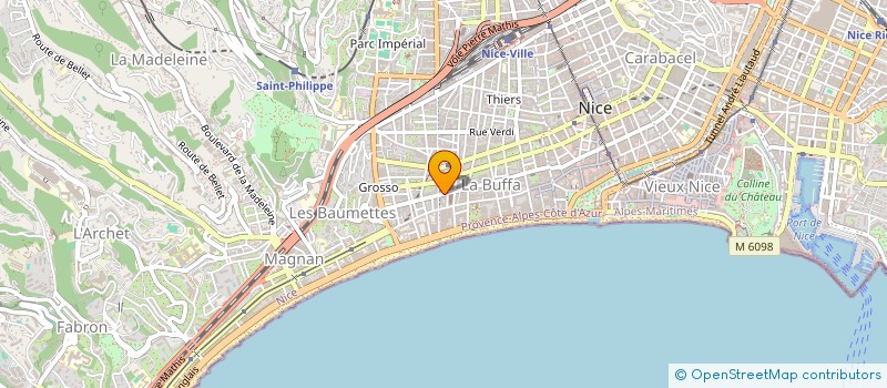 localisation de l'entreprise SARL EVA à NICE