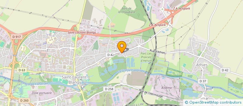 localisation de l'entreprise SARL EVAGOR  SAINT-LAURENT-BLANGY