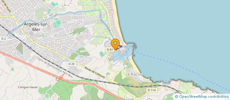 localisation de l'entreprise SARL EVALEX à ARGELES SUR MER
