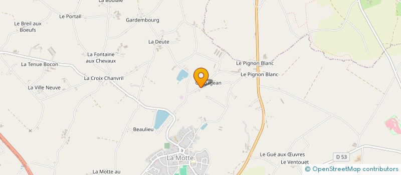 localisation de l'entreprise SARL EVANO à LA MOTTE