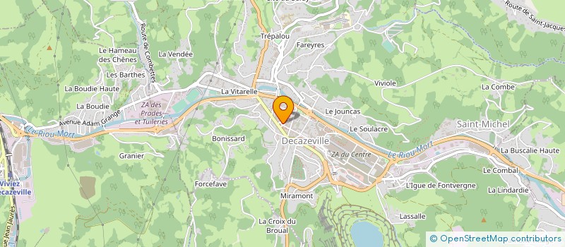 localisation de l'entreprise SARL EVASION AVEYRON  DECAZEVILLE