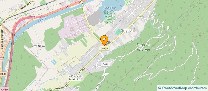 localisation de l'entreprise SARL EVECOM  GILLY-SUR-ISERE