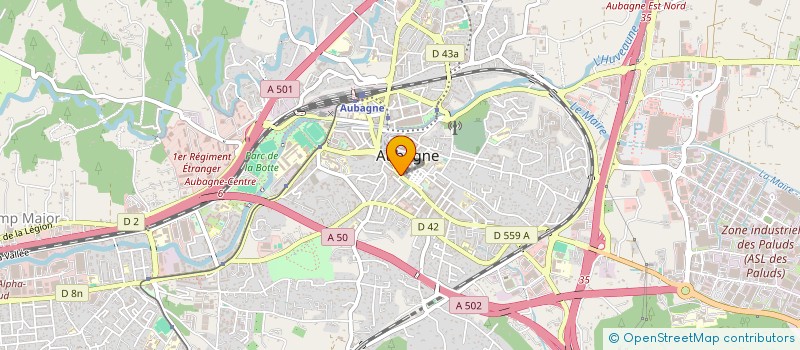 localisation de l'entreprise SARL EVELAINE à AUBAGNE