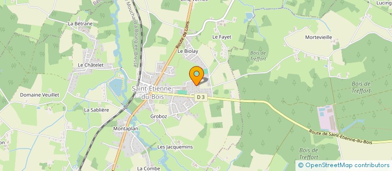 localisation de l'entreprise SARL EVENEMENTS FORMATIONS CONSEILS à SAINT-ETIENNE-DU-BOIS