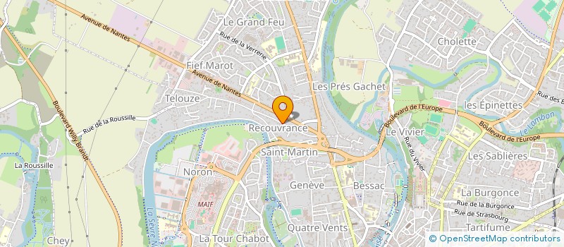 localisation de l'entreprise SARL EVERLONG GROUP  NIORT