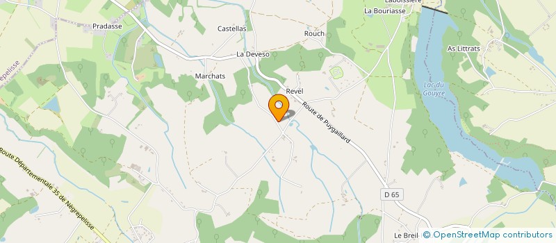 localisation de l'entreprise SARL EVIMERIA  VAISSAC