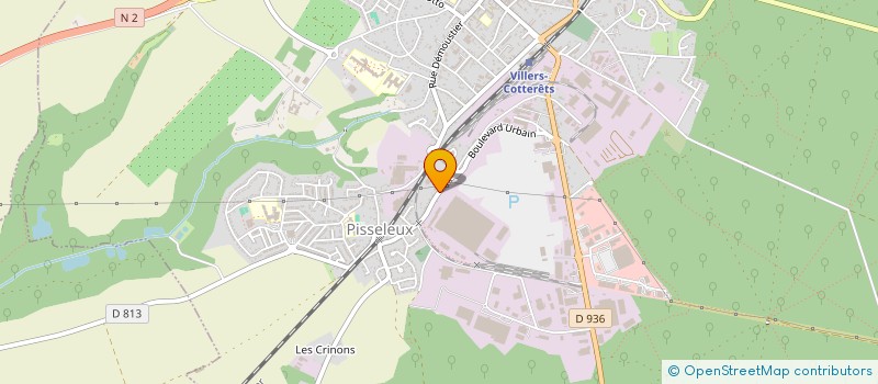 localisation de l'entreprise SARL EVOLUBAT à VILLERS-COTTERETS
