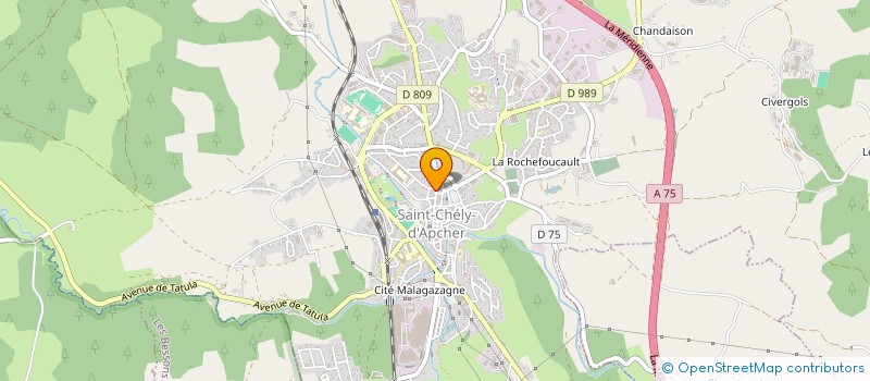 localisation de l'entreprise SARL EVOLUTIF  SAINT-CHELY-D'APCHER