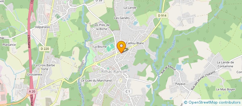 localisation de l'entreprise SARL EVOLUTION à RILHAC-RANCON