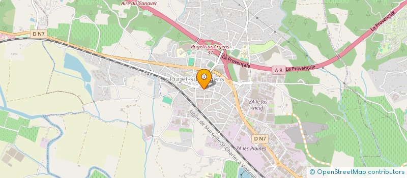 localisation de l'entreprise SARL EVOLY  PUGET-SUR-ARGENS