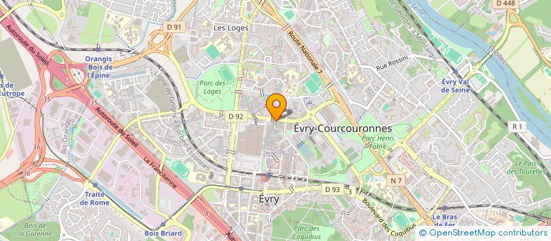 localisation de l'entreprise SARL EVRY ACCESSOIRES à EVRY-COURCOURONNES