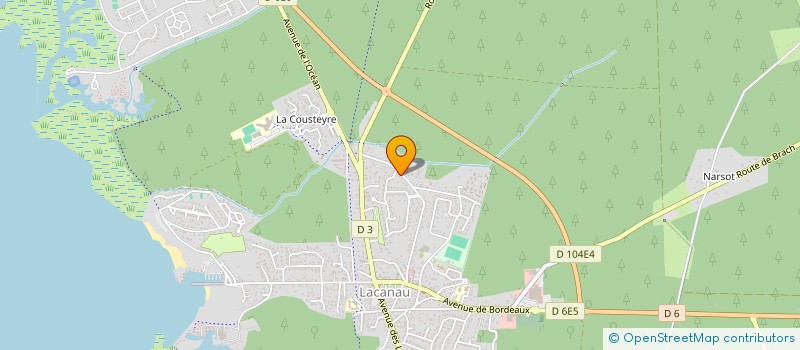 localisation de l'entreprise SARL EXCEL 33  LACANAU