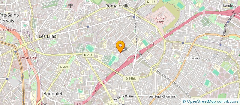 localisation de l'entreprise SARL EXO MD à BAGNOLET