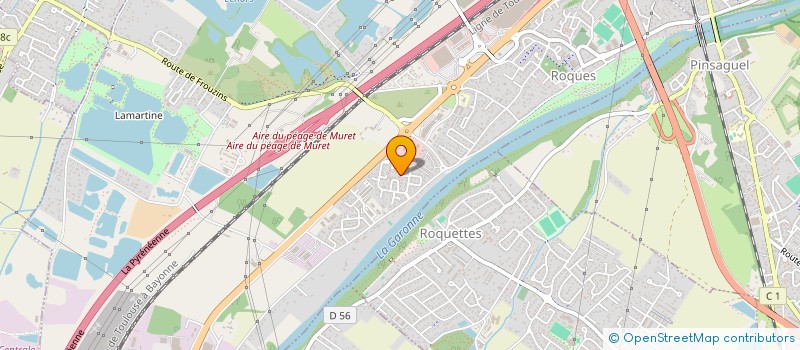 localisation de l'entreprise SARL EXOS  ROQUES