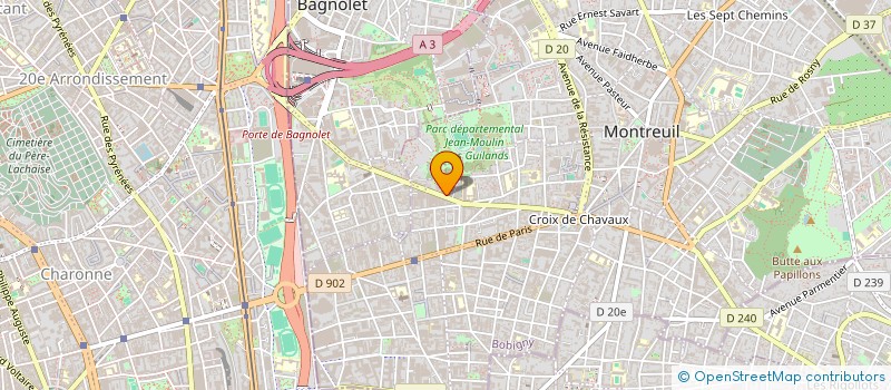 localisation de l'entreprise SARL EXPERTIMMO PARIS à MONTREUIL