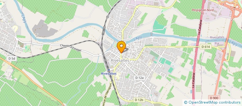 localisation de l'entreprise SARL EXPERTISE COIFFEUR CREATEUR  RIVESALTES