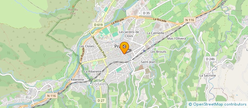 localisation de l'entreprise SARL EXPL DES CHAUSSURES FELIP à PRADES