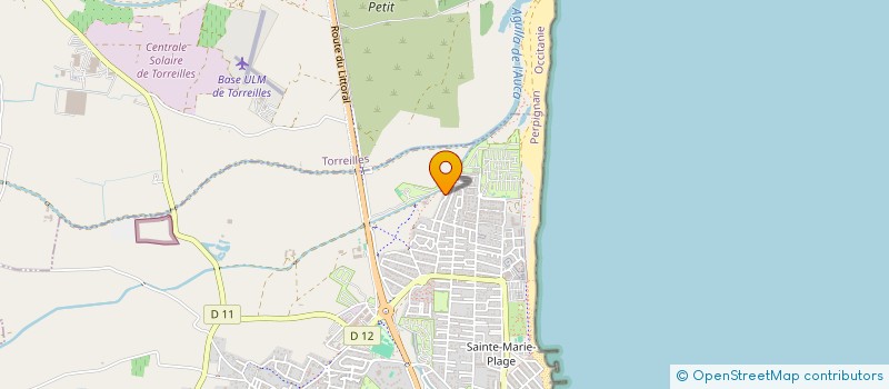 localisation de l'entreprise SARL EXPL. ETS PEINTUROPE DECO SERVICE  SAINTE-MARIE-LA-MER