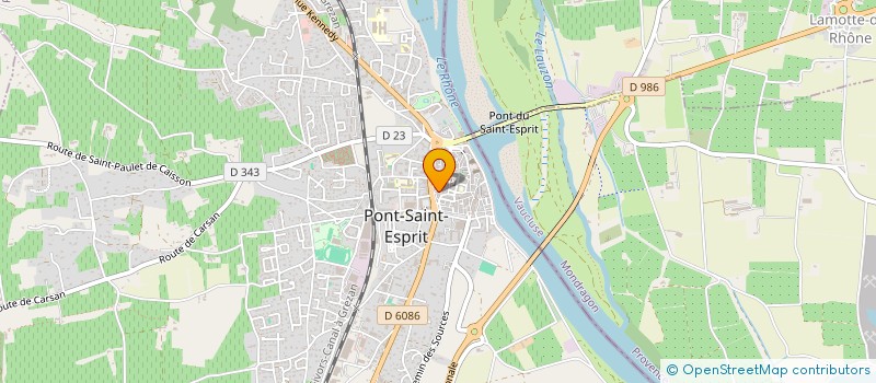 localisation de l'entreprise SARL EXPLOIT ALAUZEN GISLAINE à PONT-SAINT-ESPRIT