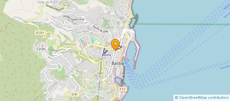 localisation de l'entreprise SARL EXPLOIT BAR LA POSTE à BASTIA