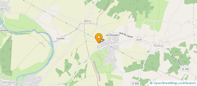 localisation de l'entreprise SARL EXPLOIT FORESTIERE JOEL FOUILLET  NANTEUIL-EN-VALLEE