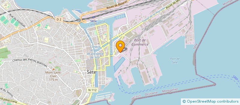 localisation de l'entreprise SARL EXPLOIT.GEST.PARC BEST.PORT SETE à SETE