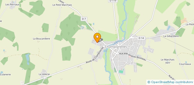 localisation de l'entreprise SARL EXPLOITATION CARS DE CHAMPIGNELLES  CHAMPIGNELLES