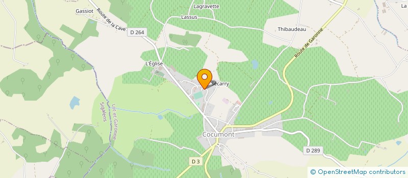 localisation de l'entreprise SARL EXPLOITATION CONSTRUCTIONS DAL CIN à COCUMONT