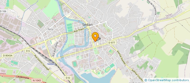 localisation de l'entreprise SARL EXPLOITATION DU CENTRAL BAR A SEDAN à SEDAN
