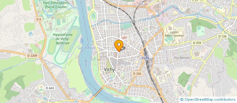 localisation de l'entreprise SARL EXPLOITATION ETABLISSEMENT PETIT à VICHY
